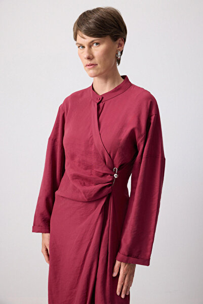 Touché Privé Brooch Detail Shirt Dress