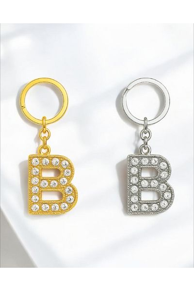 Handley Sparkling'B' Letter Keychain – a Touch of Luxury and Meaning