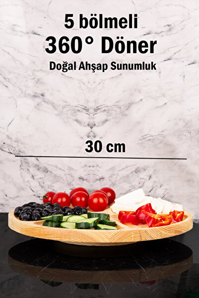 dnshome Döner Stant Bölmeli Sunumluk Çerezlik Çok Amaçlı Kahvaltılık Sunum Ta...