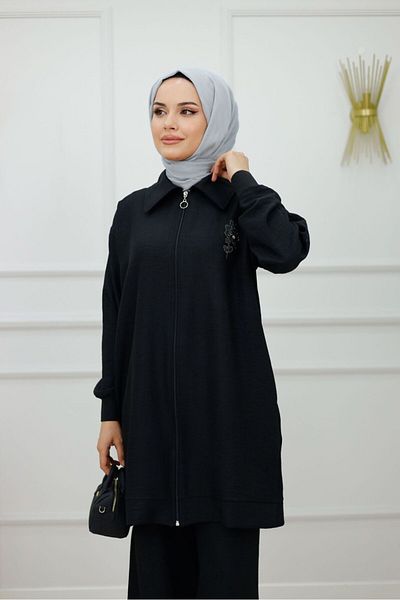 Enans Design Women's Hijab 2 Piece Set Jacket & Pants