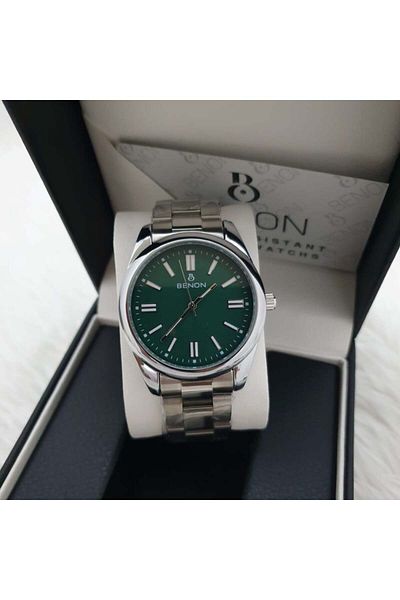 POEDAGAR 985 Men's Watch with Green Dial
