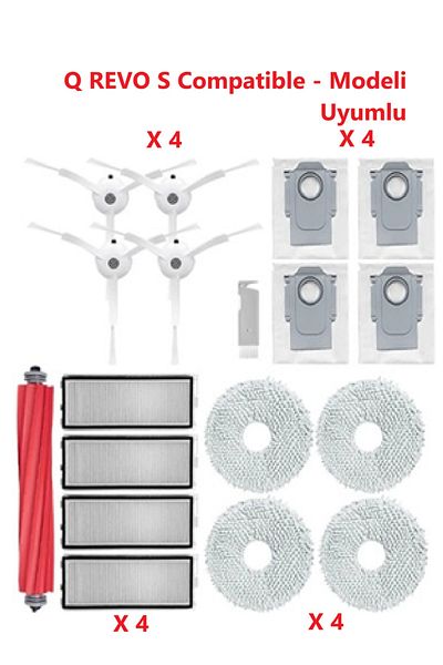 LİN GRUP Roborock Q Revo S Model Compatible Spare Parts Set
