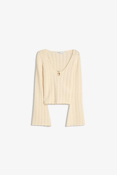 Bershka Textured sweater with ring