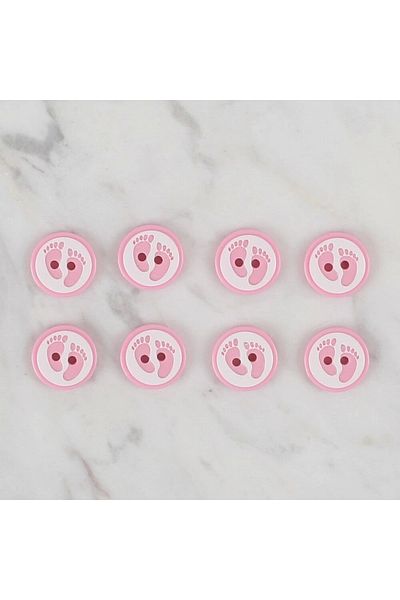 SAVA HOME COLLECTİON Κουμπί Loren Crafts Pink 8 τεμαχίου - 436