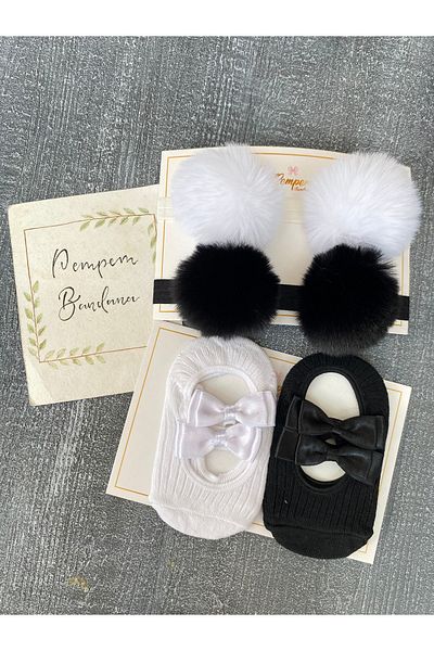 pempem bandana Baby Girl Bandana Socks Set