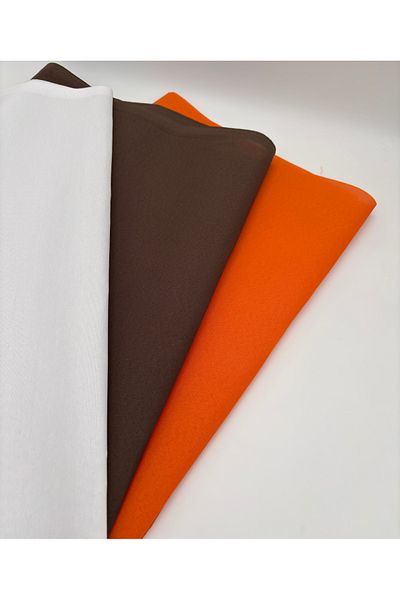 kumasfabrik 120x50 căptușeală din bumbac căptușeală pentru pânză/geantă (3 culori; alb, maro-portocaliu)