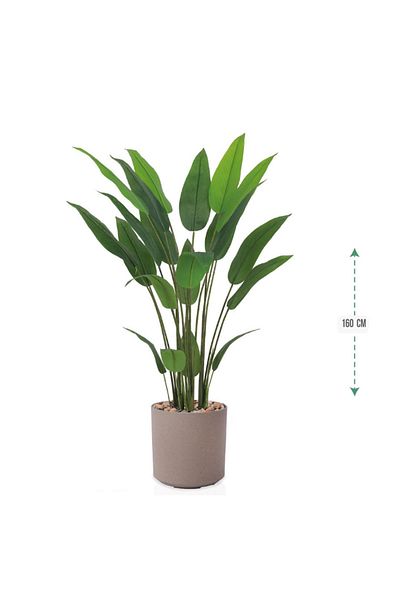 Ch Bird of Paradise Leaf Tree Plastic Spray Pot 160cm