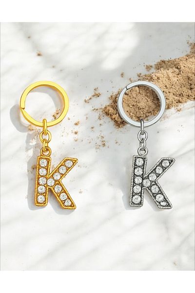Handley Sparkling'K' Letter Keychain – a Touch of Luxury and Meaning
