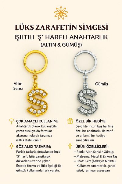 Handley Sparkling's' Letter Keychain – a Touch of Luxury and Meaning