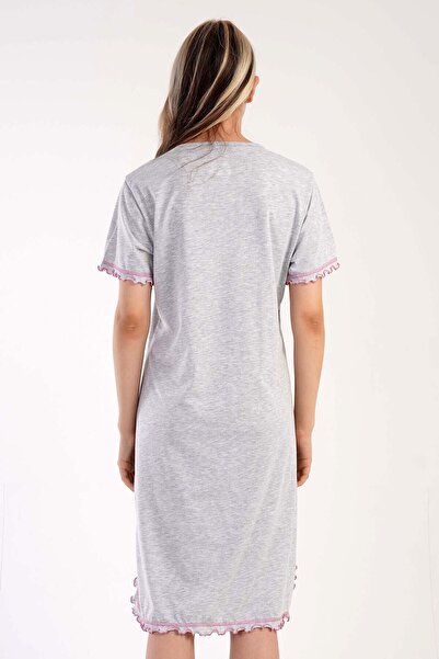 VİENETTA Γυναικείο νυχτικό με κοντό μανίκι με λαιμόκοψη V 
 , 305103