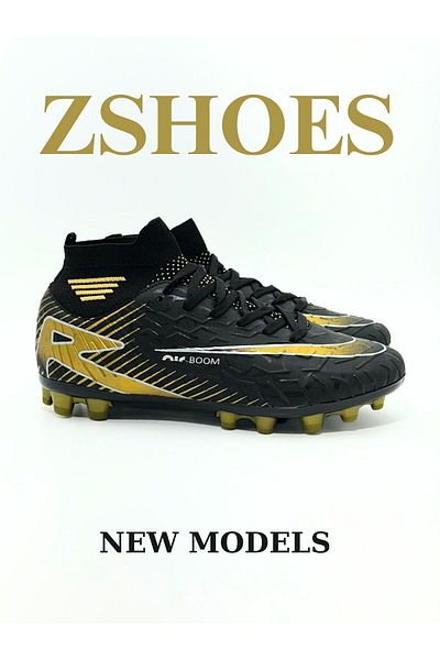 ZSHOES Cizme de fotbal Premium Turf Field cu șosete cu talpă TPU Culoare nouă