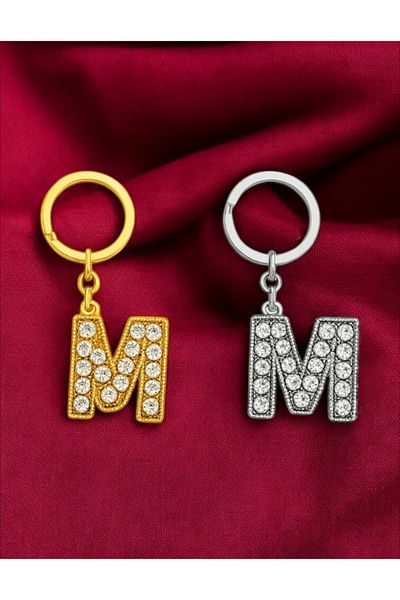 Handley Sparkling'M' Letter Keychain – a Touch of Luxury and Meaning