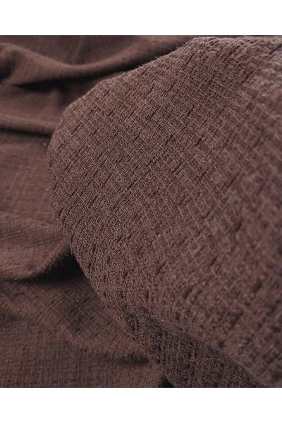 Kumaş Parça Shanel Woven in Brown Color (Width 150 cm X Length 240 cm)