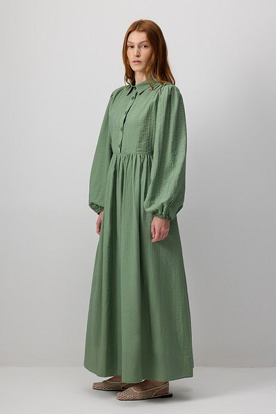 Touché Privé Belt Shirt Collar Dress