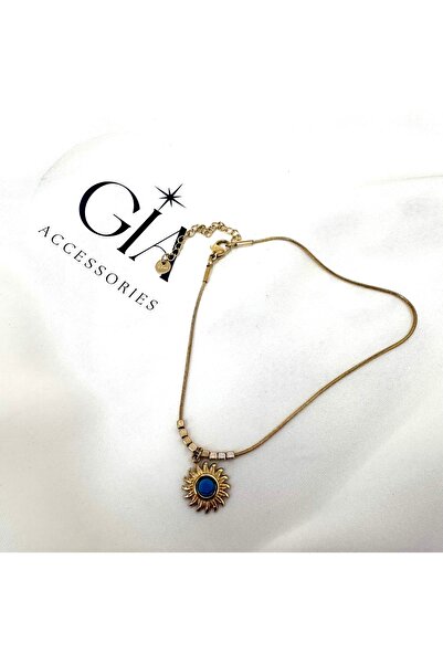 GİAccs. خلخال من الفولاذ بتفاصيل شمسية