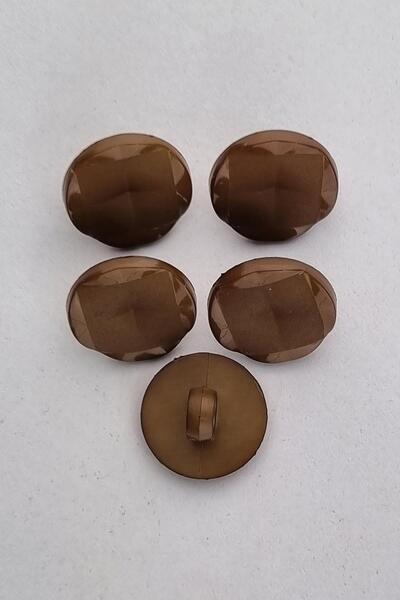 Şirin Yün Küçük Akrilik Kare Desenli Yuvarlak Açık Kahverengi Kaban Çeket Hır...