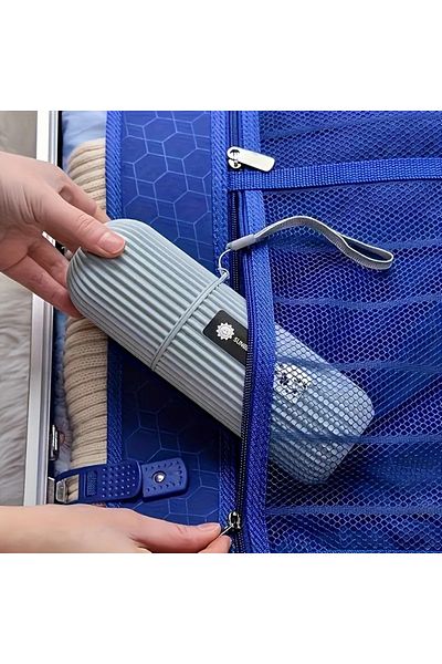RED KİTCHEN 1 Pcs Travel Toothbrush & Toothpaste Holders-Portable,Makeup Brush Organizer