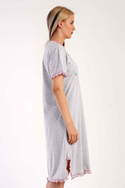 VİENETTA Γυναικείο νυχτικό με κοντό μανίκι με λαιμόκοψη V 
 , 305103