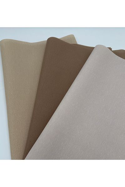kumasfabrik 120x50 Βαμβακερή επένδυση υφασμάτινη/επένδυση τσάντας (3 τεμάχια χρώματα: Μαύρο καφέ, Ψάθινο, Μπεζ)