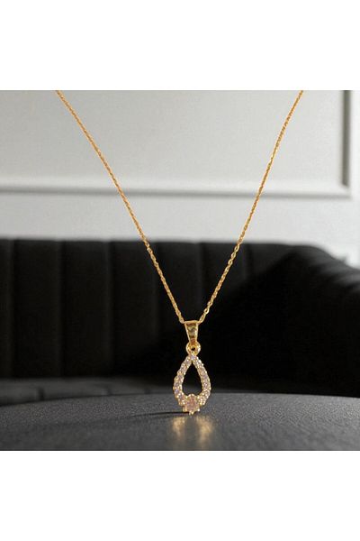CANMODA Eye Catching Light – Gold Color Steel Necklace