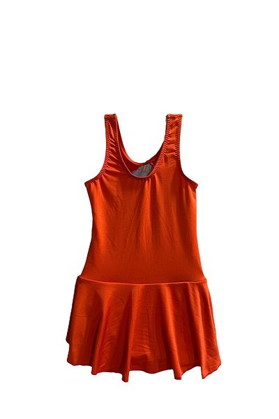 TooHot Girl's Orange Underwater Themed Dress Swimsuit