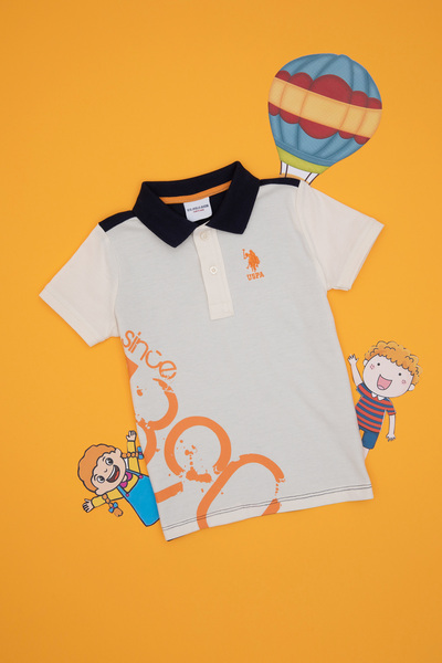 U.S. Polo Assn. Boy's Orange Polo Neck T-Shirt 50307293-Vr051