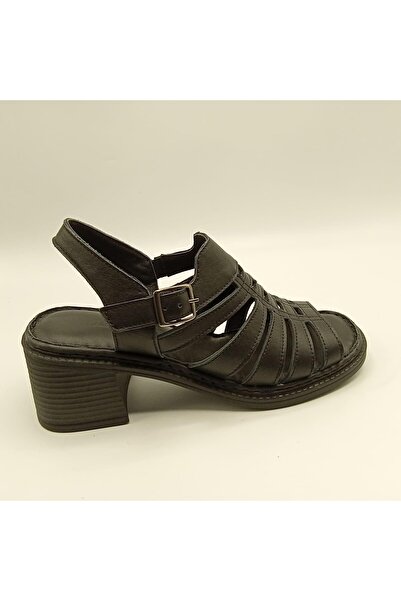 Ametist صندل بكعب أسود حصري من Stabil |   جلد كلاسيكي أنيق ومريح