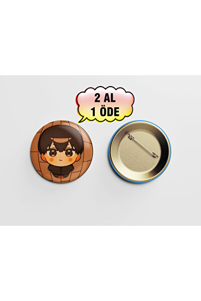 Akumastik Haikyuu! Tobio Kageyama 44mm İğneli Rozet Çanta Süsü Aksesuar -anime