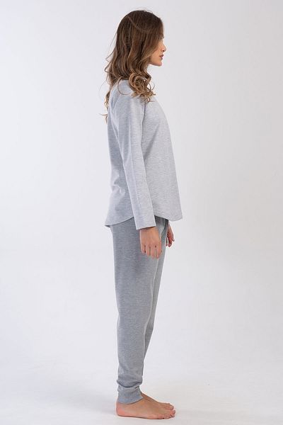 VİENETTA Women's Plus Size Long Sleeve Pajama Set, 403026