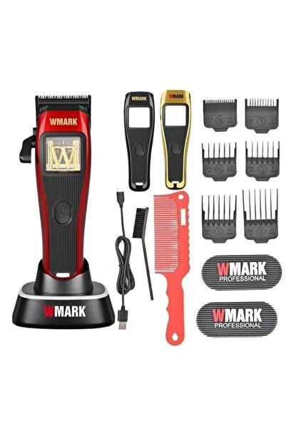 Wmark NG-X1 Erkekler İçin Profesyonel Saç Kesme Makineleri, Mikroçipli Manyetik Motor 10000