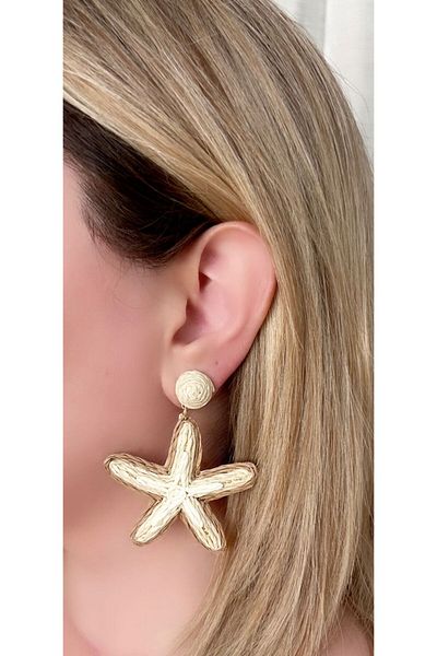 Store Diva Charm Summer Breeze Straw Earrings