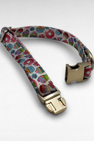 CARAMELOS İSİMLİ KÖPEK TASMASI, YAVRU KÖPEK TASMASI, KÜÇÜK IRK KÖPEK TASMASI, METAL KİLİT, 1,5 CM