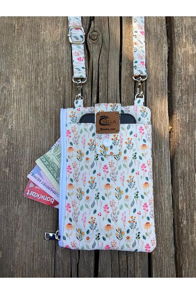 İsella Phone Bag and Wallet Wild Flower Pattern