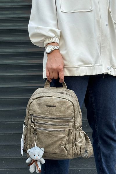 çantamgelsin Just Polo Original Imported Soft Leather a Quality Multi-Section Backpack