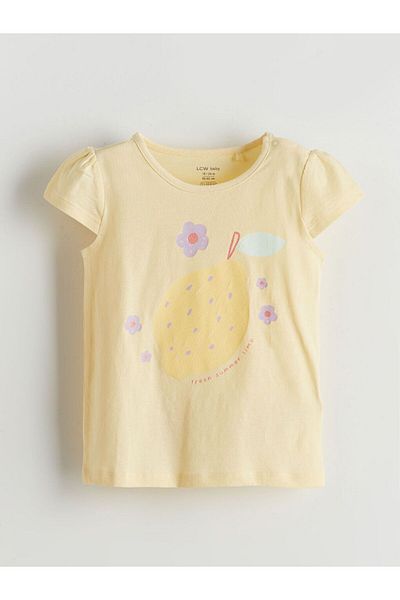 LC Waikiki Lcw Baby Floral Baby Girl T-Shirt and Shorts 2 Sets