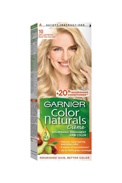 Garnier كريم الشعر الدائم كولور ناتشورالز 10.0 أشقر فاتح جدًا 112 مل