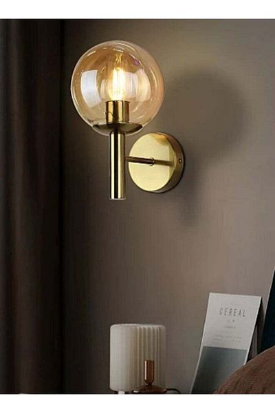Hummer Radiant Wave Wall Light Single Olive Green with Gold E27