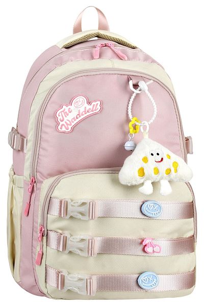 çantamgelsin Waddell Licensed Twil Columnal Casual Backpack, School Backpack with Plush Toy Gift