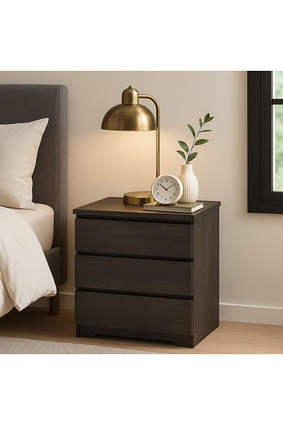 Kreslo Leora Chest of Drawers - 3 Drawers | Made in Malaysia - Width 80 cm x Depth 39.5 cm x Height 83 cm