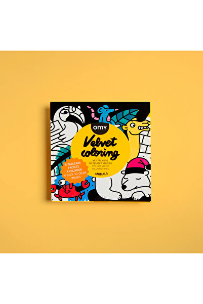 OMY Velvet Coloring Animals - Ilk Boyamalarım