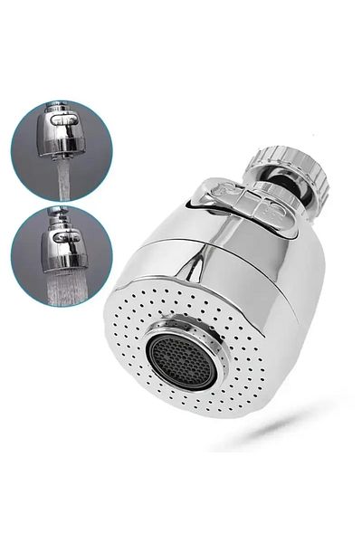 RED KİTCHEN Chrome 3 function saving 360 degree swivel faucet sink head kitchen faucet faucet head