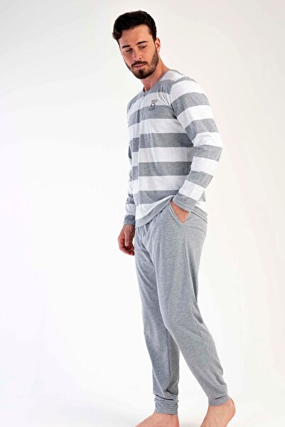 VİENETTA Ceblı Erkek Uzun Kol Pijama Takım , 303157