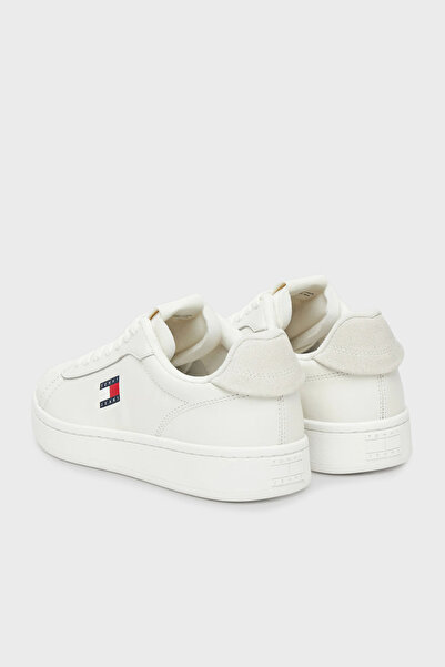 Tommy Jeans Logolu Deri Sneaker Ayakkabı AYAKKABI EN0EN02815 YBL