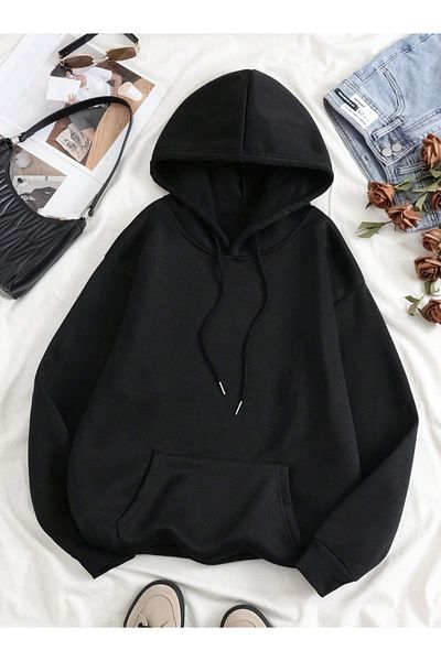 COHERENT Unisex Men/Women Dear Colorful Custom Printed Cotton Oversize Hooded Sweatshirt