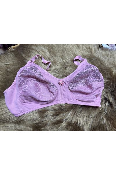 SATTENS Lace Plus Size Bra Gatherer Mother Bra Combed Cotton Fabric