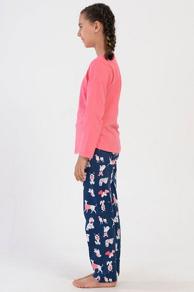 VİENETTA Cotton Girls Long Sleeve Pajamas Set(7-8/13-14), 405064