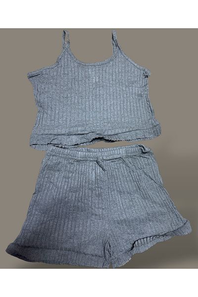 SATTENS Summer Drawstring Strap Shorts Women's Crop Ruffle Shorts Suit
