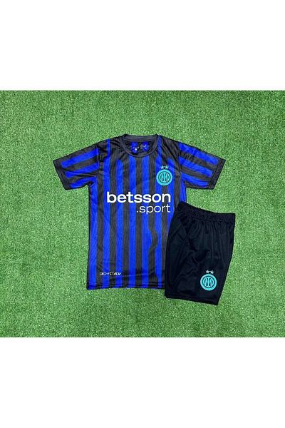 After Party Inter 2024/25 Noua uniformă de acasă Hakan Çalhanoğlu pentru copii Set de 2 vs tricou AG
