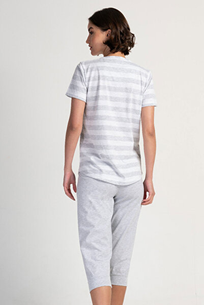VİENETTA Kadın Kısa Kol Kaprili Pijama Takım , 312032