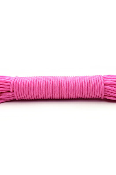 Choice حبل باراكورد وردي 3 مم بطول 100 قدم (31 مترًا) حبل مظلة للمشي لمسافات ...